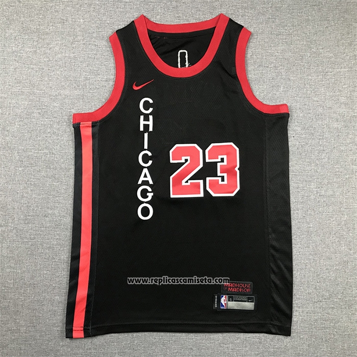 Camiseta Nino Chicago Bulls Michael Jordan #23 Ciudad 2023-24 Negro